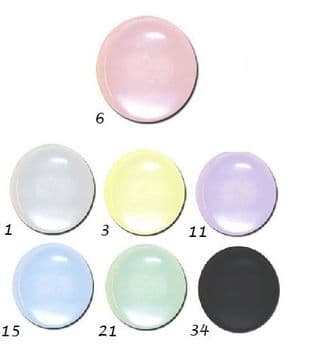 0G0777 Polyester Shank Button - Choice of Size & Colour