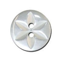 0G0792 Star Button: Bulk: Pearl White - Choice of Sizes & Pack Size