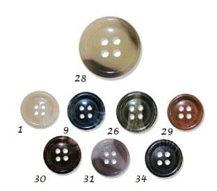 0G2320 Variegated Jacket Button - Choice of Size & Colour