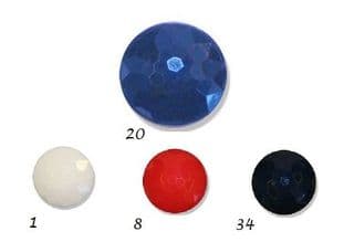 0G2569 Faceted Shank Button - Choice of Size & Colour