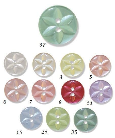 0G2032 26s  Star Button - Choice of Size & Colour (2)