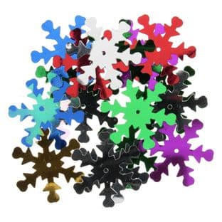 125/ Sequins: Snowflake - Full Colour Range