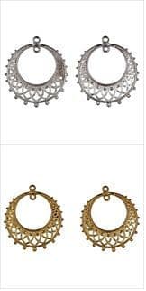 286\ Fancy Earrings: Round Drop: 5 Packs of 2 - Full Colour Range