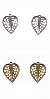287\ Fancy Earrings: Heart Drop: 5 Packs of 2 - Full Colour Range