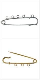 297\ Kilt Pin with 3 Loops: 5 Packs of 1