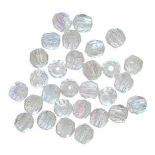 344\13 Faceted Beads: 4mm Aurora: 5 Packs of 45