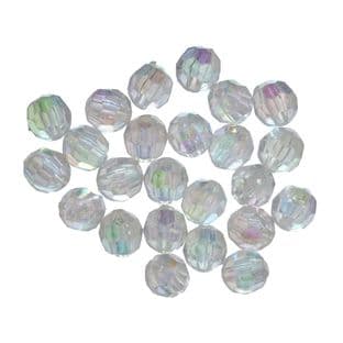 348\13 Faceted Beads: 8mm Aurora: 5 Packs of 20