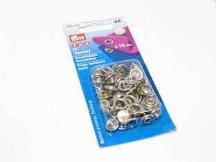 390104: Silver - Solid Top, 10mm -  20 Sets