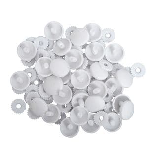 475.11 Self Cover Buttons: Nylon - 11mm, 100 Sets