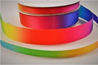 55077 - 6mm Rainbow Double Satin Ribbon