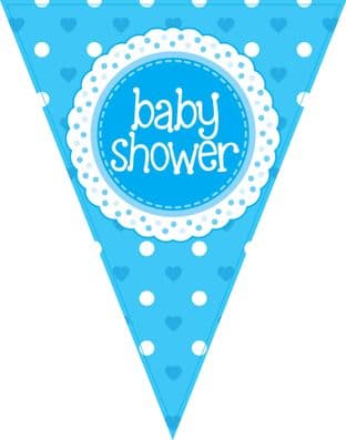 631663  Party Bunting Baby Shower Blue