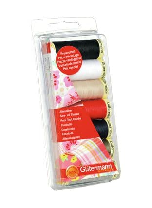 731099\1 Gutermann Thread Set: Sew-All: 7 x 100m: Assorted