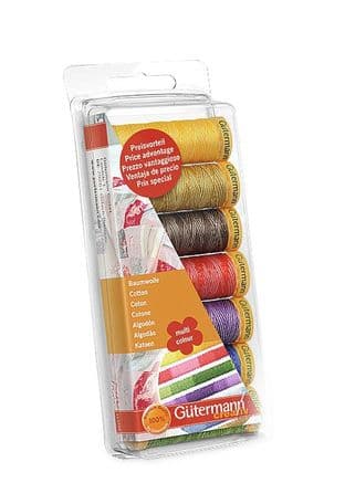 731146\1 Gutermann Thread Set: Natural Cotton Multi-Colour: 7 x 100m: Assorted