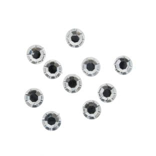CB140X Clip or Sew-on Crystals: Circular: 8mm: 5 Packs of 10