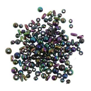 CC05 Creative Crafts Rainbow Beads: 5 Packs of 5