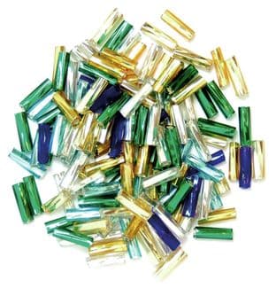 CF01\15 Twisted Bugle Beads: 7mm: 5 Packs of 15g - Full Colour Range
