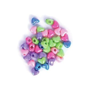 CF183 Heart Beads: 5 Packs of 15g
