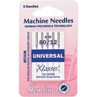 H100.80 Universal Machine Needles: Medium 80/12