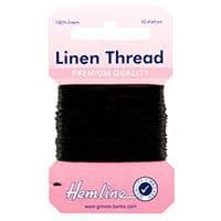 H1001\04 Linen Thread: 10m - Black