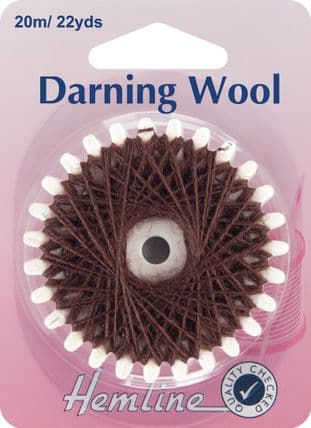 H1003.BR Darning Wool: 20m - Brown