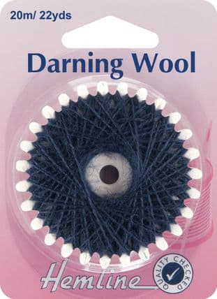 H1003.NY Darning Wool: 20m - Navy