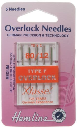 H107.F Overlocker/Serger Needles: Type F