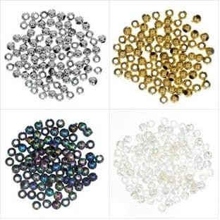 Plated Beads: 3mm - Full Colour Range - Choice of Pack Size