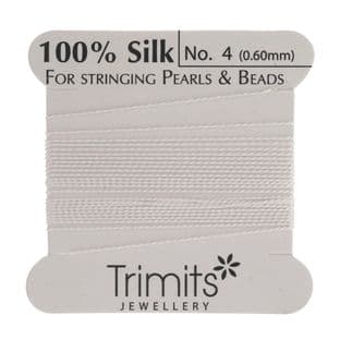 TJ047 Silk Beading Thread: 3 Packs of 2m x Size 4 - Full Colour Range