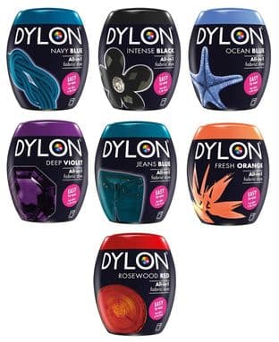 A00129 Dylon Fabric Dye Pods for Washing Machine - Full Colour Range