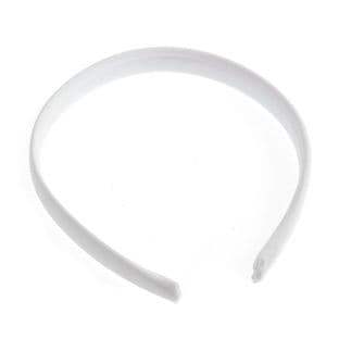 B1263WH Headband: Satin Covered: 16mm: Pack of 24: White