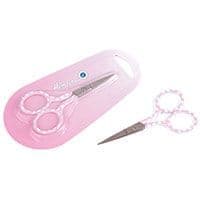 B5429.PINK Scissors: Polka Dot: 9cm/3.5in - Pink