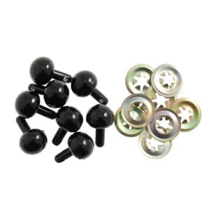 BN15.BLK Toy Noses: Ball: 15mm: Black: 100 Pack