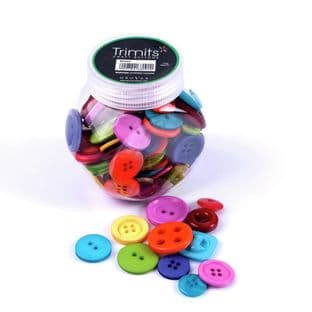 BP002 Jar of Craft Buttons: Brights: Pack of 3