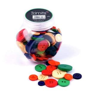 BP003 Jar of Craft Buttons: Primaries: Pack of 3