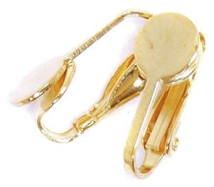 CF01\60102 Ear Clips: Long: Gold Plated: 5 Packs of 2