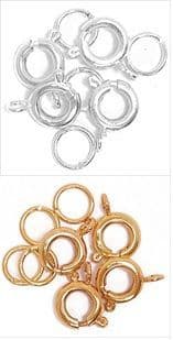 CF01\610 Bolt Clasp and Ring: Plated: 5 Packs of 4 - Full Colour Range