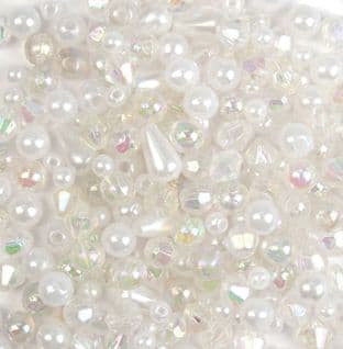 CF160 Beads: Plastic: Assorted: 30g