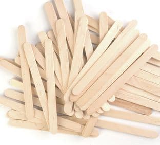 CF161 Wooden Sticks: Natural: Pack of 100
