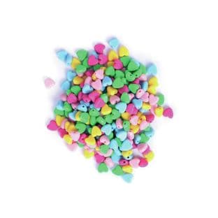 CF186 Hearts Beads: Plastic: 20g