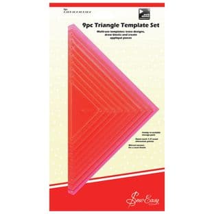 ERGG08.PNK Template Set: 9 Piece Triangular