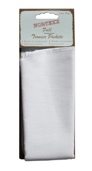 FLC/1 Sew-In Pocket Repair: Full Length - Cotton - White