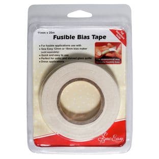 Fusible Bias Tape: 20m - Choice of Size