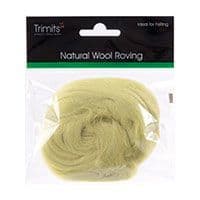 FW10.325 Natural Wool Roving: 10g : Pistachio