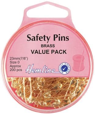 H419.00.200 Safety Pins: Value Pack - 23mm - 200pcs