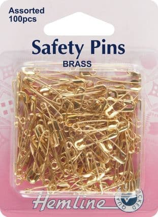 H419.99.100 Safety Pins: Assorted Value Pack - 100pcs