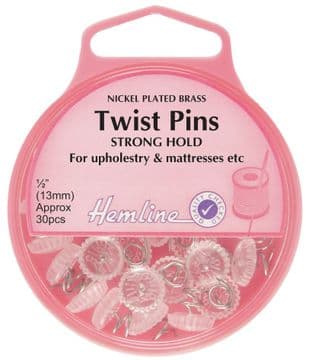 H710 Twist Pins: Nickel - 13mm, 30pcs