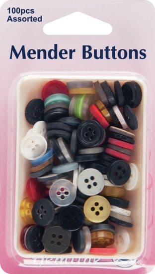 H785.100 Mender Buttons: Assorted Value Pack - 100pcs