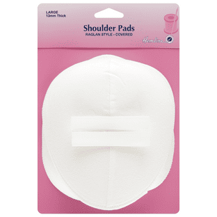 H917.L Shoulder Pad: Raglan Style - White, Large