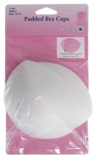 H963.S\W Padded Bra Cups: White, Small