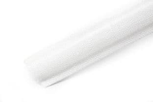 N4334.W Cotton Covered Polyester Boning - 20m x 12mm: White